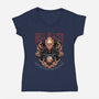 Hellblazer Motorcycle Repair Shop-Womens-V-Neck-Tee-glitchygorilla