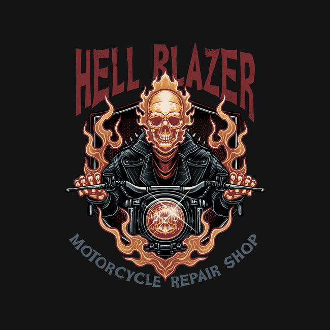 Hellblazer Motorcycle Repair Shop-Baby-Basic-Onesie-glitchygorilla