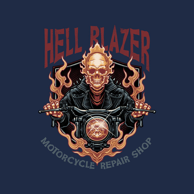Hellblazer Motorcycle Repair Shop-None-Stretched-Canvas-glitchygorilla