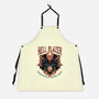 Hellblazer Motorcycle Repair Shop-Unisex-Kitchen-Apron-glitchygorilla