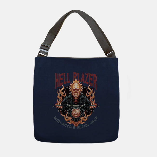 Hellblazer Motorcycle Repair Shop-None-Adjustable Tote-Bag-glitchygorilla