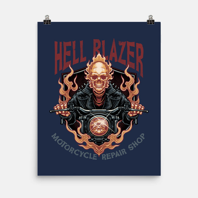 Hellblazer Motorcycle Repair Shop-None-Matte-Poster-glitchygorilla