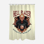 Hellblazer Motorcycle Repair Shop-None-Polyester-Shower Curtain-glitchygorilla