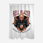 Hellblazer Motorcycle Repair Shop-None-Polyester-Shower Curtain-glitchygorilla