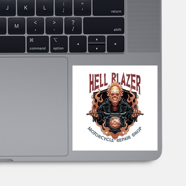 Hellblazer Motorcycle Repair Shop-None-Glossy-Sticker-glitchygorilla