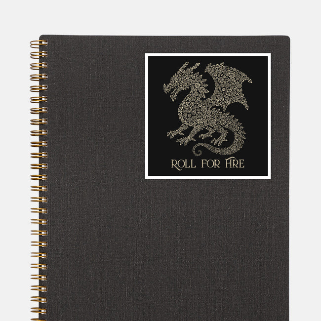Roll For Fire-None-Glossy-Sticker-NMdesign