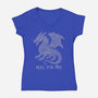 Roll For Fire-Womens-V-Neck-Tee-NMdesign