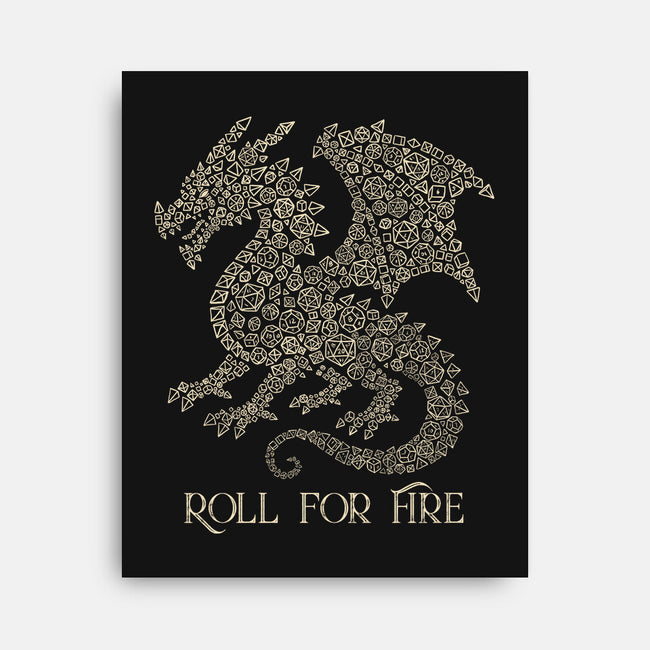 Roll For Fire-None-Stretched-Canvas-NMdesign