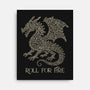 Roll For Fire-None-Stretched-Canvas-NMdesign