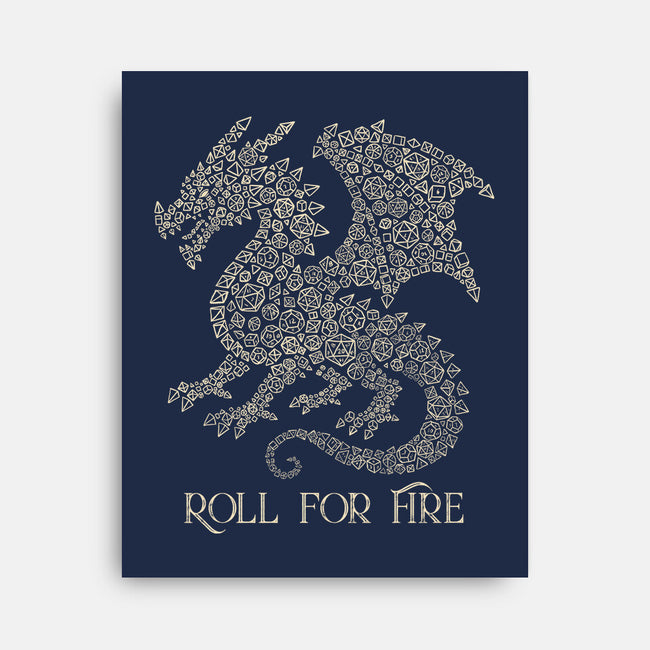 Roll For Fire-None-Stretched-Canvas-NMdesign