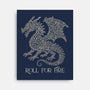 Roll For Fire-None-Stretched-Canvas-NMdesign