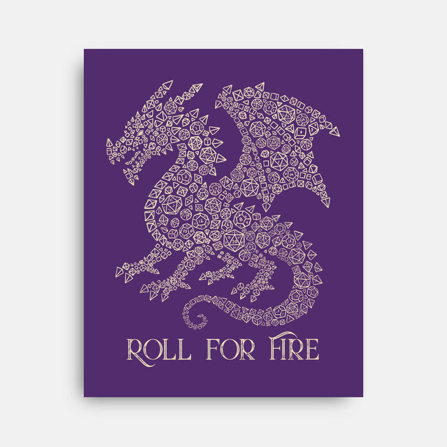 Roll For Fire-None-Stretched-Canvas-NMdesign