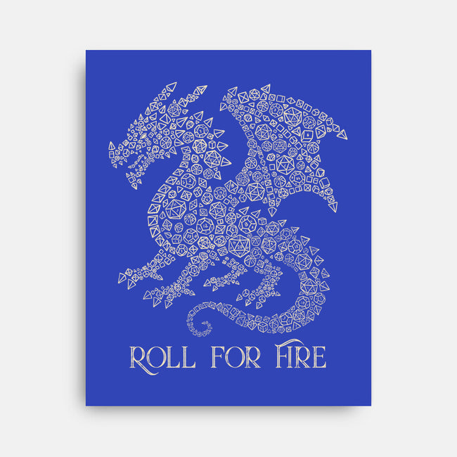 Roll For Fire-None-Stretched-Canvas-NMdesign