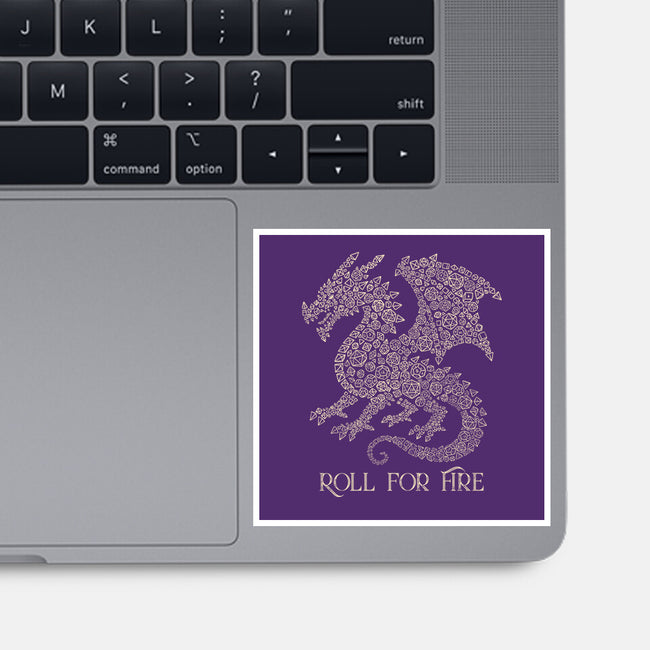 Roll For Fire-None-Glossy-Sticker-NMdesign