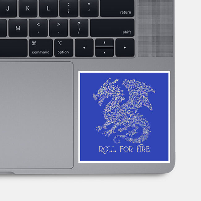 Roll For Fire-None-Glossy-Sticker-NMdesign
