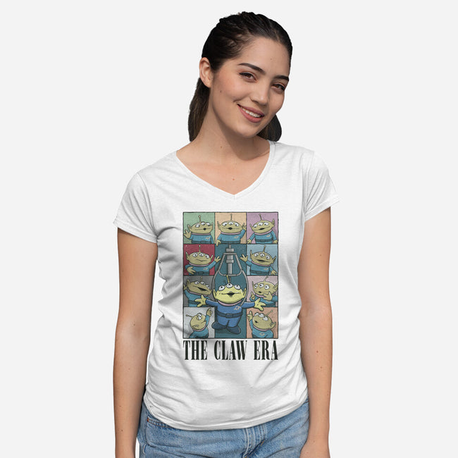 The Claw Era-Womens-V-Neck-Tee-NMdesign