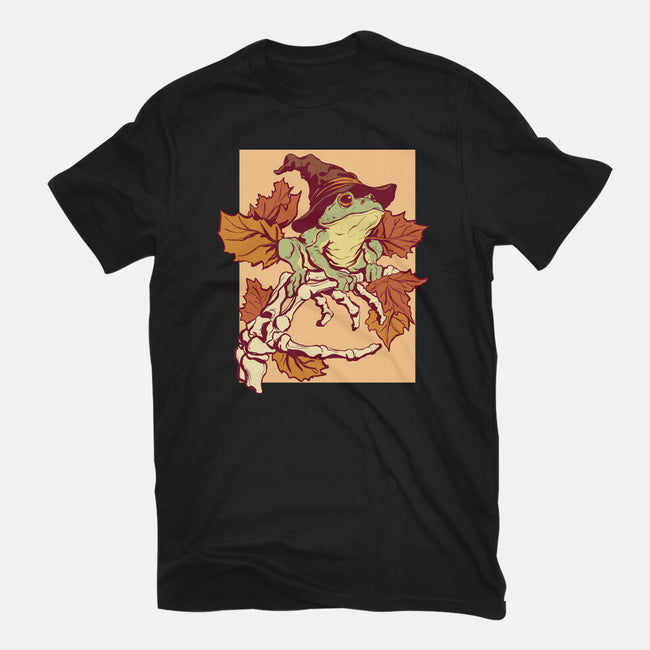 Witchy Frog-Womens-Basic-Tee-fanfabio