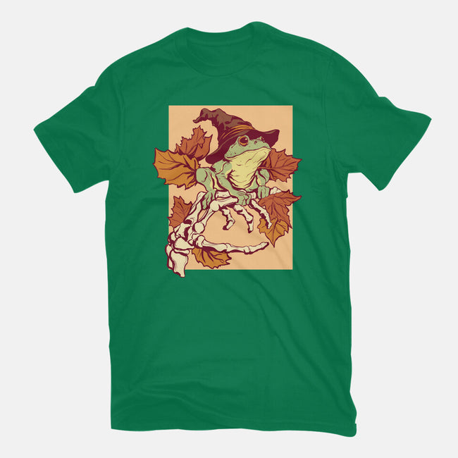 Witchy Frog-Womens-Fitted-Tee-fanfabio