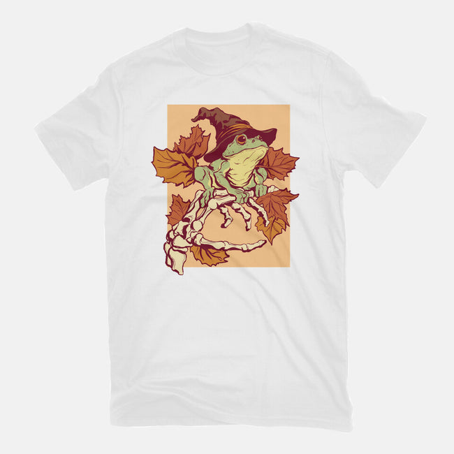 Witchy Frog-Womens-Fitted-Tee-fanfabio