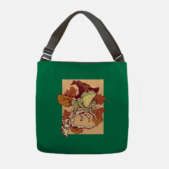 Witchy Frog-None-Adjustable Tote-Bag-fanfabio
