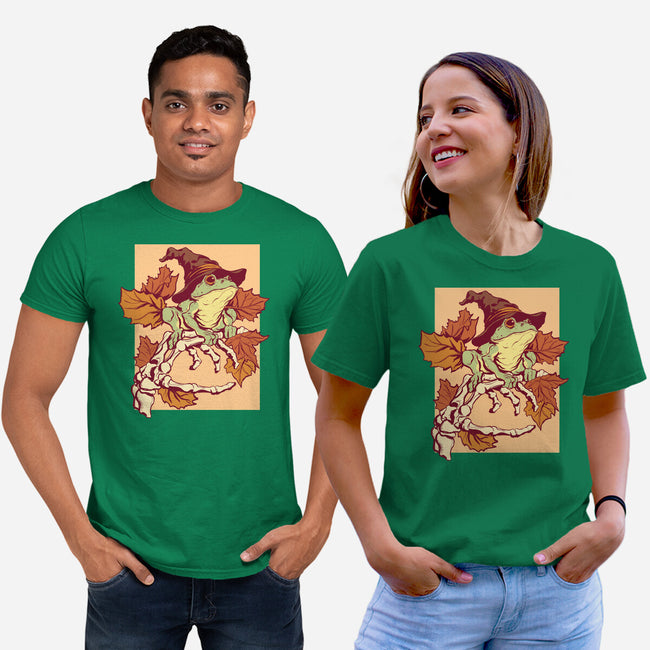 Witchy Frog-Unisex-Basic-Tee-fanfabio
