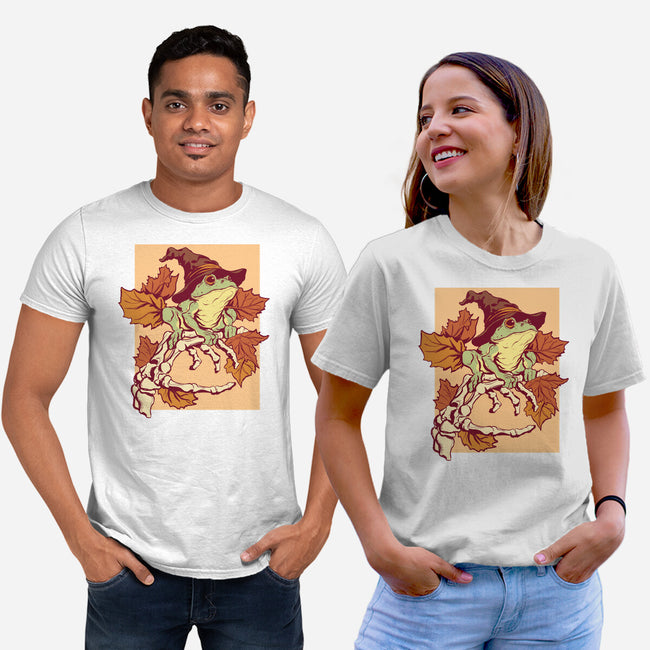Witchy Frog-Unisex-Basic-Tee-fanfabio