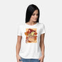 Witchy Frog-Womens-Basic-Tee-fanfabio