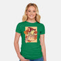 Witchy Frog-Womens-Fitted-Tee-fanfabio