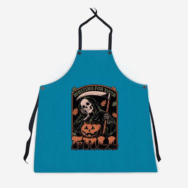 Grim Reaper Autumn-Unisex-Kitchen-Apron-Studio Mootant
