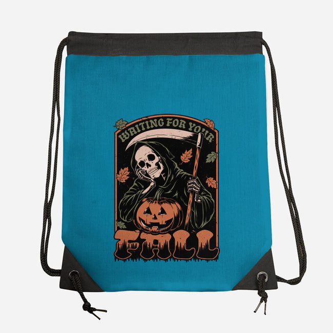 Grim Reaper Autumn-None-Drawstring-Bag-Studio Mootant