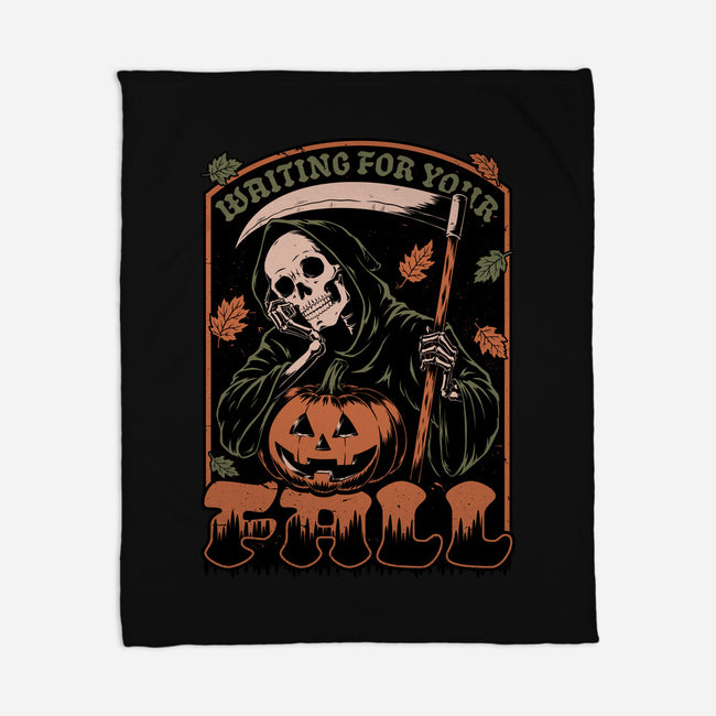 Grim Reaper Autumn-None-Fleece-Blanket-Studio Mootant