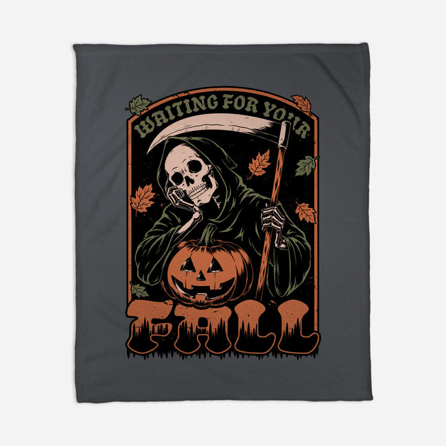 Grim Reaper Autumn-None-Fleece-Blanket-Studio Mootant