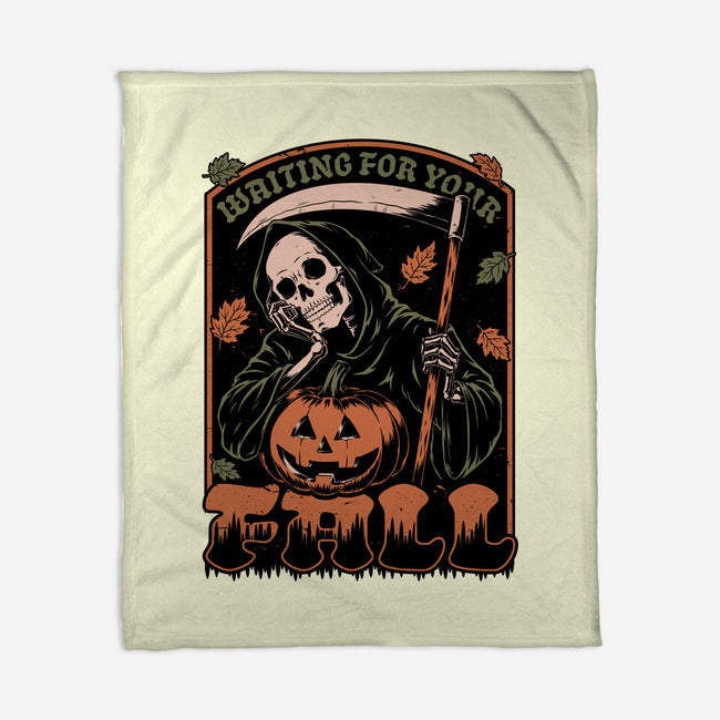 Grim Reaper Autumn-None-Fleece-Blanket-Studio Mootant