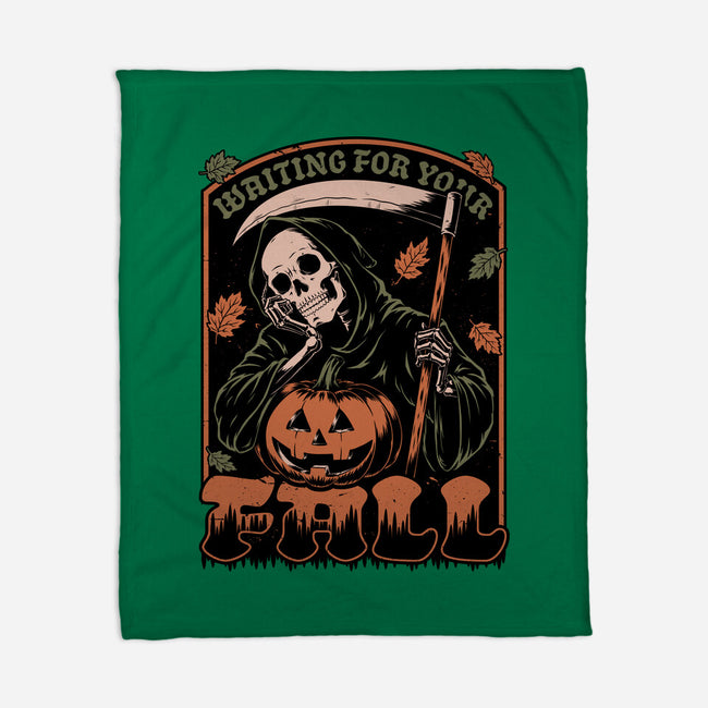Grim Reaper Autumn-None-Fleece-Blanket-Studio Mootant