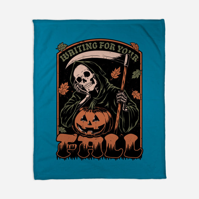 Grim Reaper Autumn-None-Fleece-Blanket-Studio Mootant