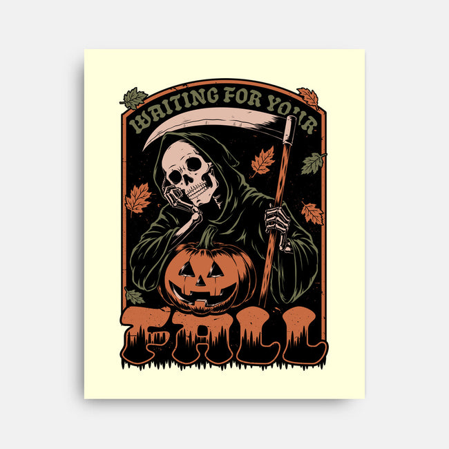 Grim Reaper Autumn-None-Stretched-Canvas-Studio Mootant