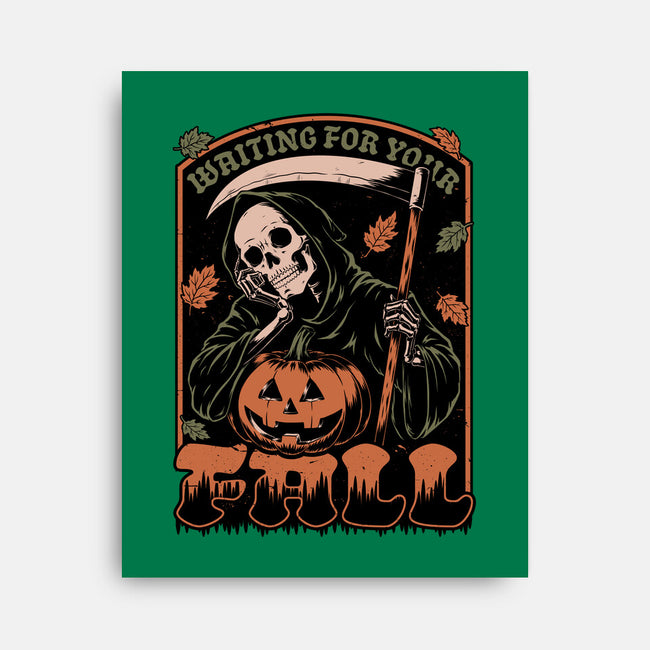 Grim Reaper Autumn-None-Stretched-Canvas-Studio Mootant