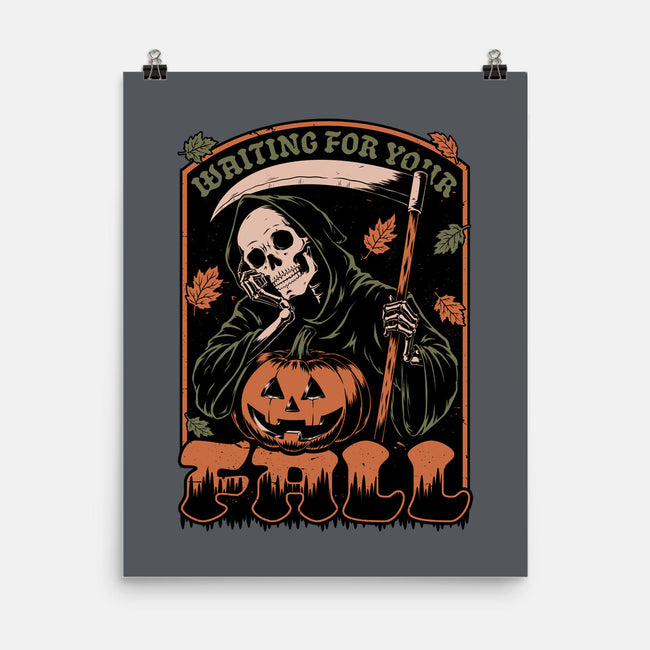 Grim Reaper Autumn-None-Matte-Poster-Studio Mootant