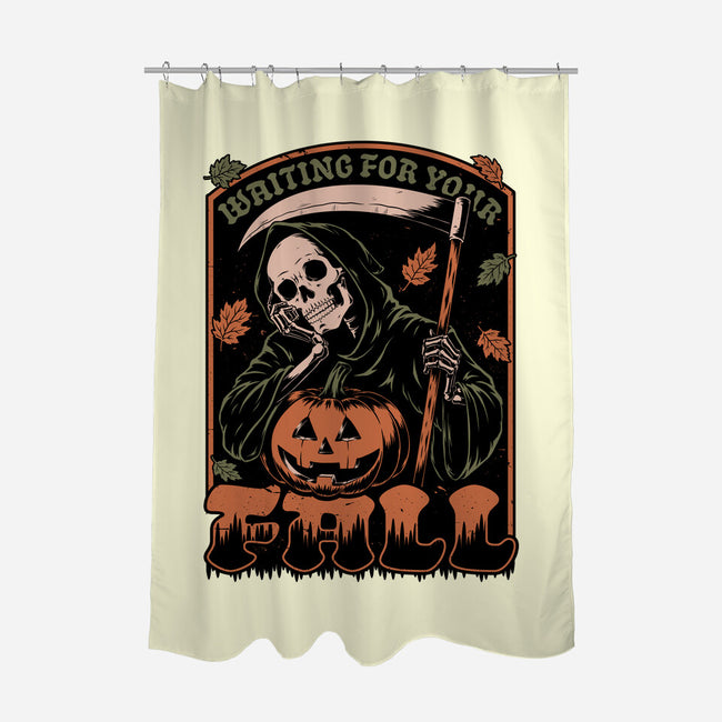 Grim Reaper Autumn-None-Polyester-Shower Curtain-Studio Mootant