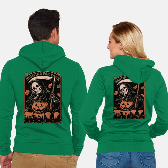Grim Reaper Autumn-Unisex-Zip-Up-Sweatshirt-Studio Mootant