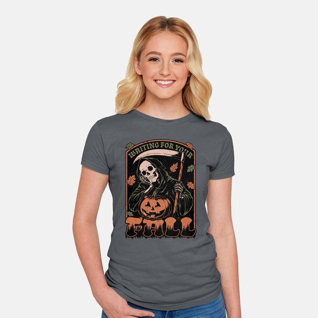 Grim Reaper Autumn-Womens-Fitted-Tee-Studio Mootant