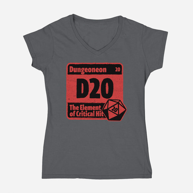Element Of Dungeon RPG-Womens-V-Neck-Tee-Studio Mootant
