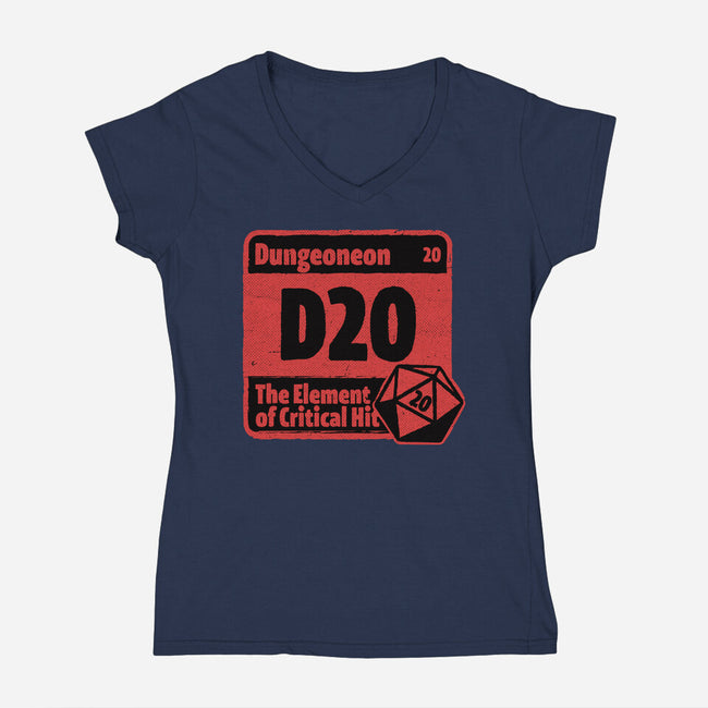 Element Of Dungeon RPG-Womens-V-Neck-Tee-Studio Mootant