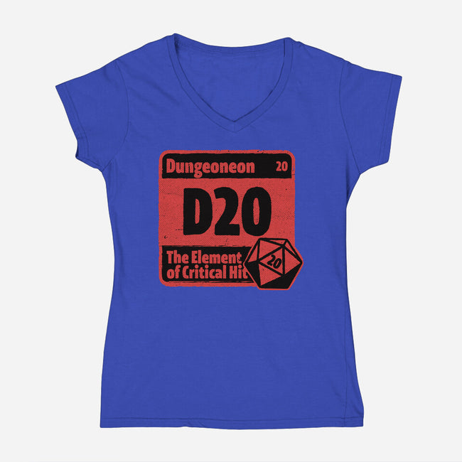 Element Of Dungeon RPG-Womens-V-Neck-Tee-Studio Mootant