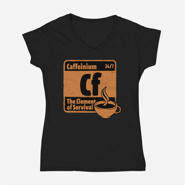 Element Of Coffee-Womens-V-Neck-Tee-Studio Mootant
