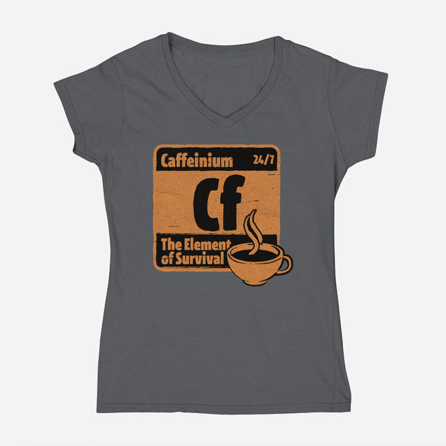 Element Of Coffee-Womens-V-Neck-Tee-Studio Mootant