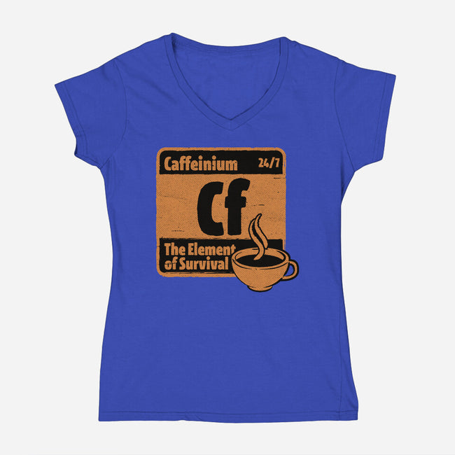 Element Of Coffee-Womens-V-Neck-Tee-Studio Mootant