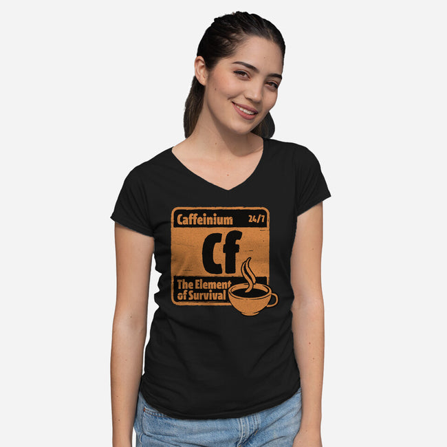 Element Of Coffee-Womens-V-Neck-Tee-Studio Mootant