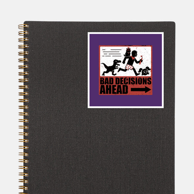 Dungeon Crawler Bad Decisions-None-Glossy-Sticker-Studio Mootant