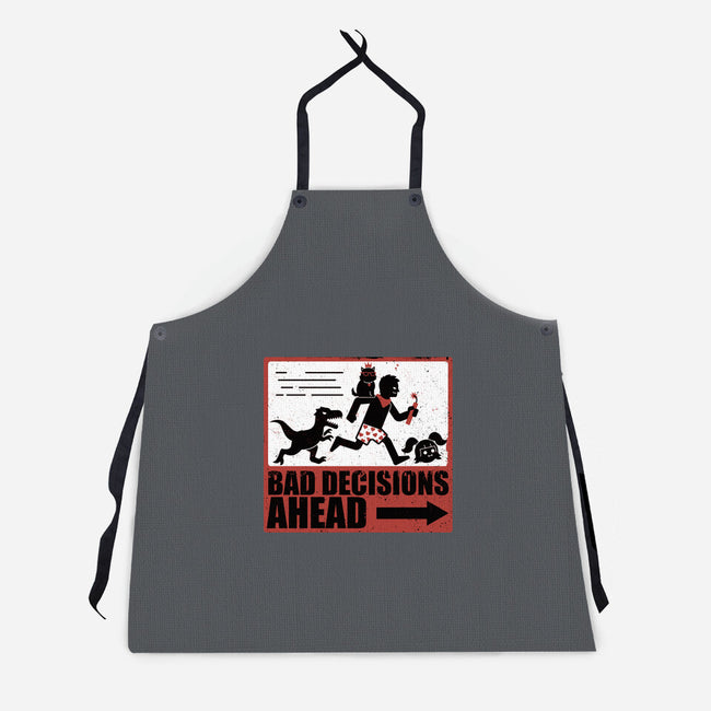 Dungeon Crawler Bad Decisions-Unisex-Kitchen-Apron-Studio Mootant